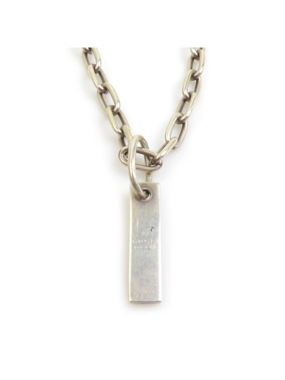 Auth Gucci Necklace Silver #357799G18B